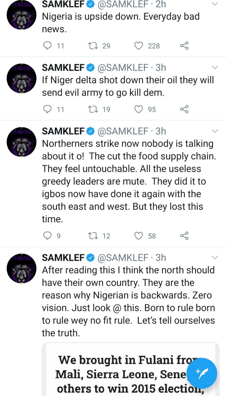 FG Can’t Remain Silent Over Ban On Movement Of Food From The North To South – Samklef 2 Samklef