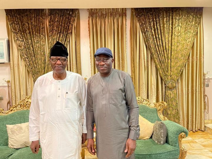 2023 Election: Gbenga Daniel, Jonathan Hold Close Door Meeting 1 Otunba Gbenga Daniel and Goodluck Jonathan