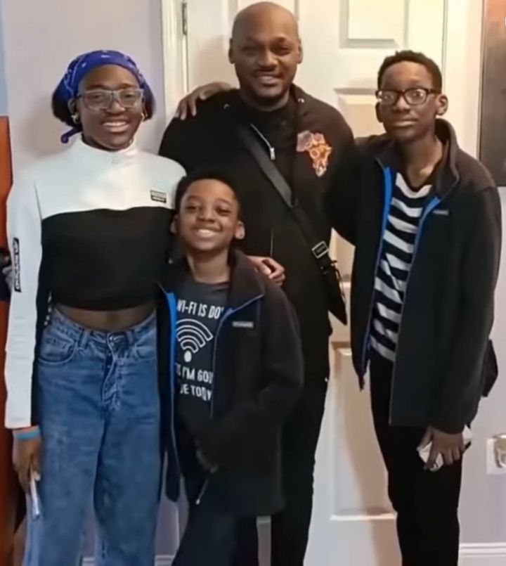 Tuface Idibia and his family