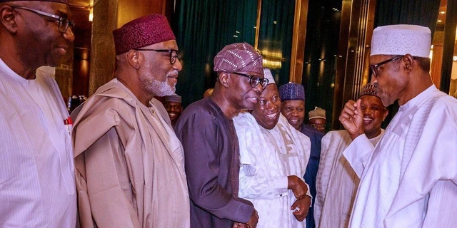 President Muhammadu Buhari With APC Governors
