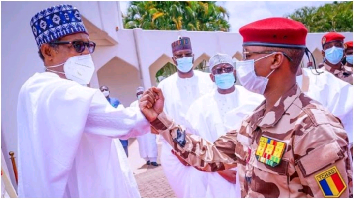 President Muhammadu Buhari and Mahamat Idris Deby of Chad