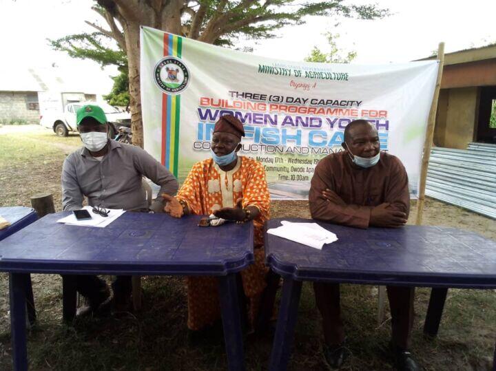 Three-day capacity building on fish cage culture system for 120 women and youths in Badagry, Lagos State