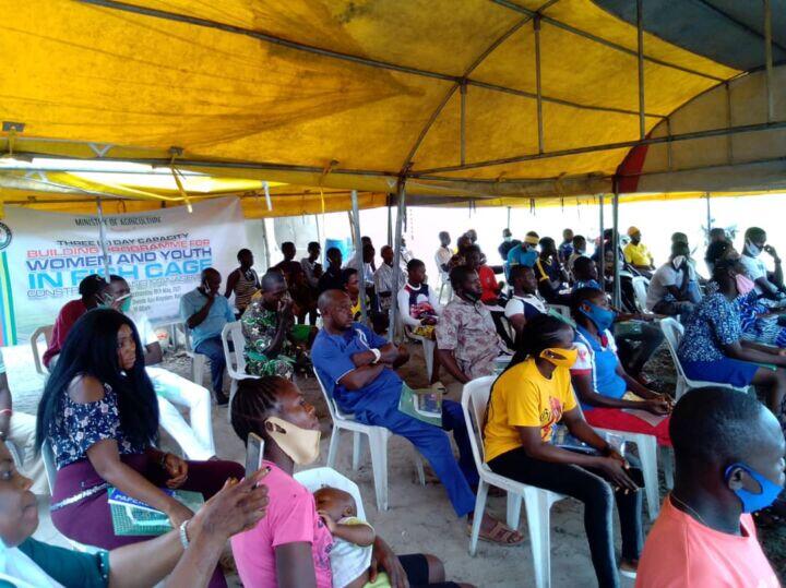 Three-day capacity building on fish cage culture system for 120 women and youths in Badagry, Lagos State