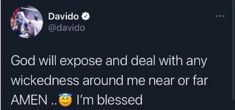 I'm Blessed Because God Has My Back - Davido 2 Davido