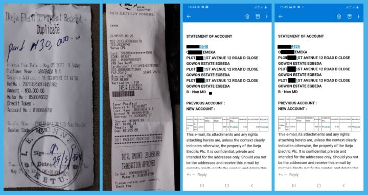 IKEDC Payment Receipts and Account Statements