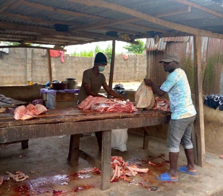 Illegal Slaughter Slab in Lagos State