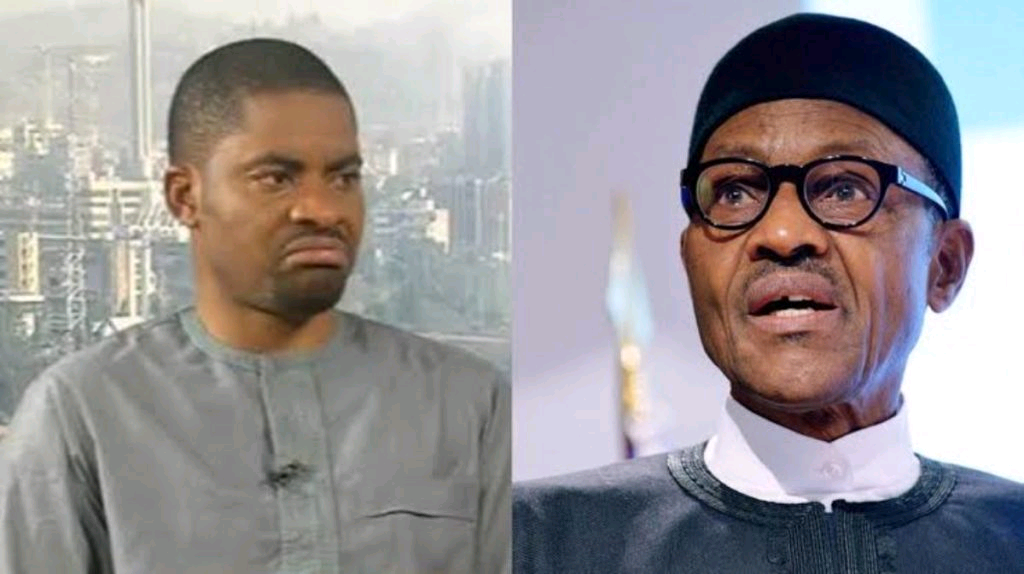 Deji Adeyanju and Muhammadu Buhari