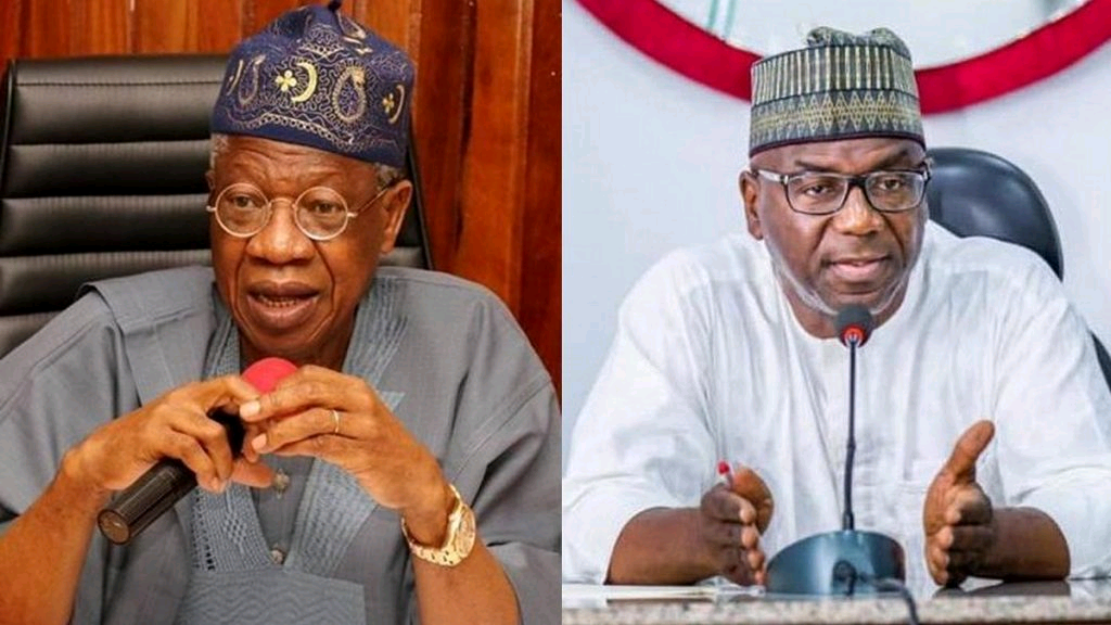 Minister Lai Mohammed and Governor Abdurahman Abdulrazaq