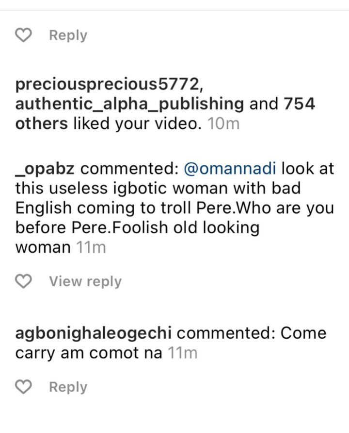 BBNaija’s Pere Has To Go Home On Sunday – Oma Nnadi 3 Oma Nnadi