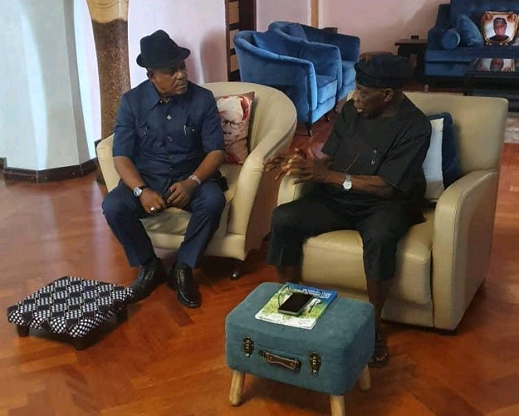 Why I Visited Obasanjo — Secondus, PDP National Chairman 1 Olusegun Obasanjo and Prince Secondus