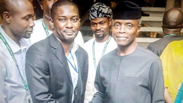 V.P. Osinbajo (right) with Thomas