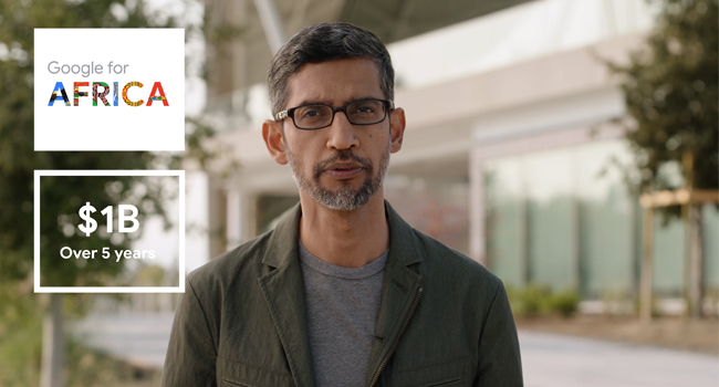 Google Announces a $1 billion Investment to help Africa's Digital Transformation 1 Google CEO, Sundar Pichai.