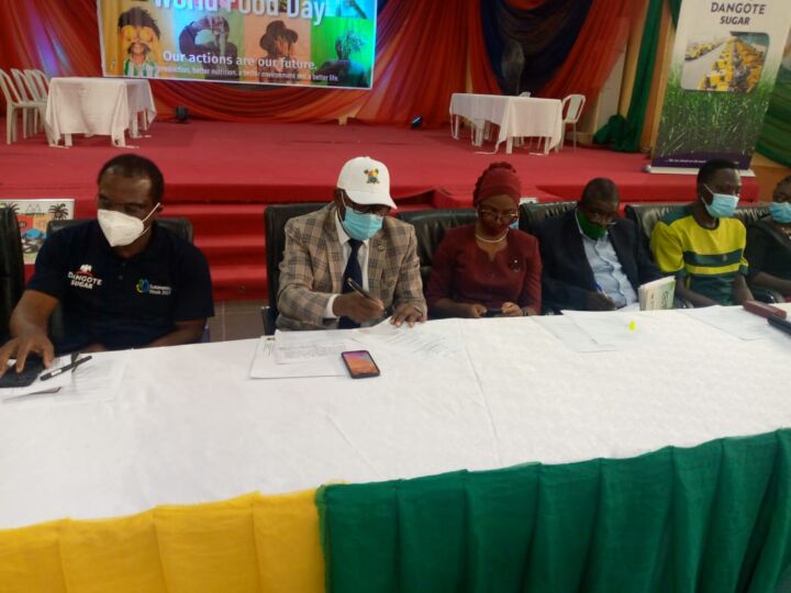 Lagos State Commissioner for Agriculture, Ms. Abisola Olusanya at the 2021 World Food Day Schools Agric Quiz Competition