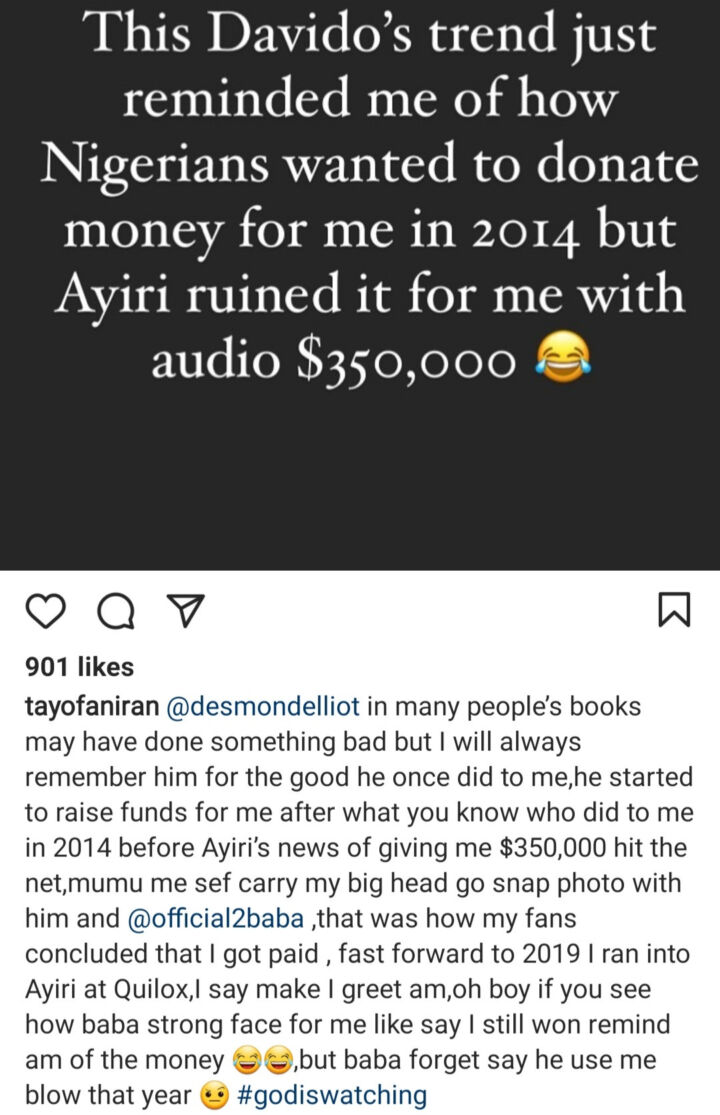 Ayiri Emani Chased Clout With My Name After Big Brother Africa – Tayo Faniran 2 Tayo Faniran
