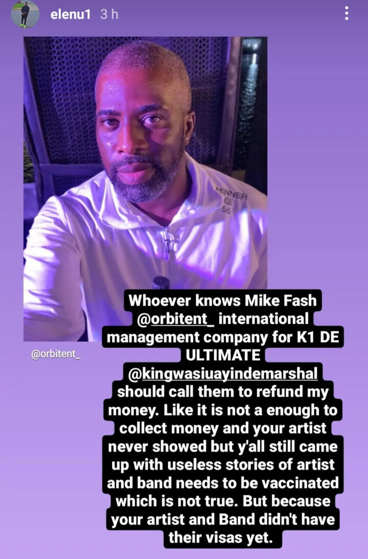 I Won’t Allow K1 De Ultimate, Mike Fash To Keep Rubbishing My Good Name – Elenu 2 Elenu
