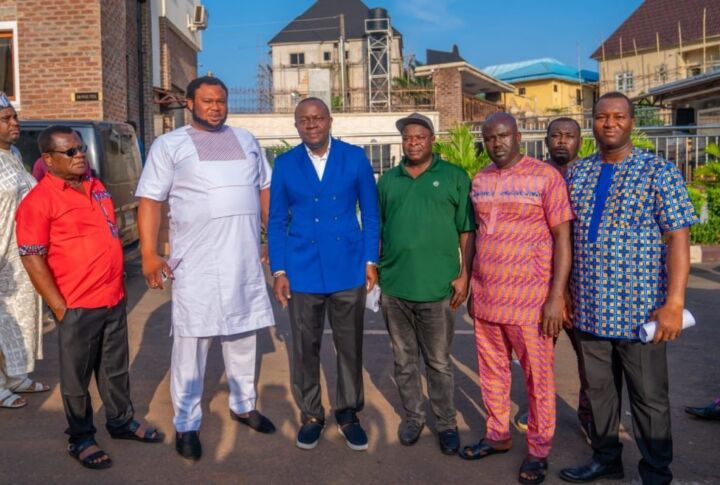 Valentine Ozigbo, Chidozie Nwankwo and supporters