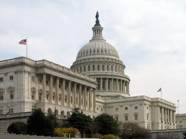 Senate side of the United States Capitol in Washington 