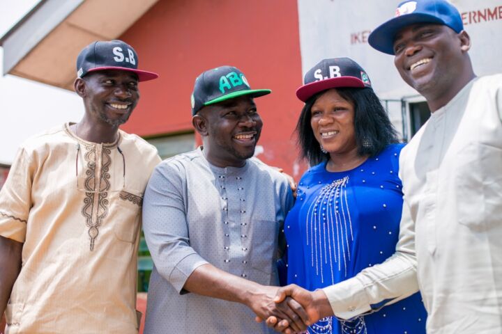 Oluwole Gains The Support Of Ikenne LG Leaders 4 From left; Hon (Dr) Sulaiman Adeniye, foremost Ikenne LG House of Assembly aspirant, Asiwaju Bolarinwa Oluwole, Mrs Adeniye and Mr Awoyomi
