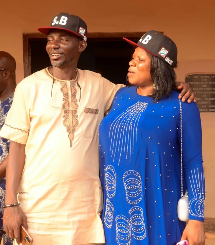 Hon Adeniye and his delectable wife.