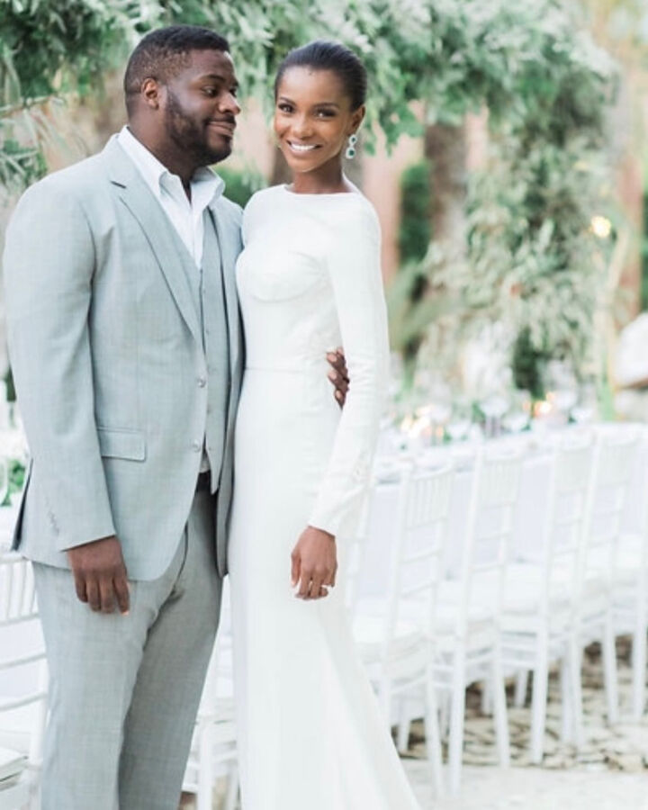 Agbani Darego and her husband