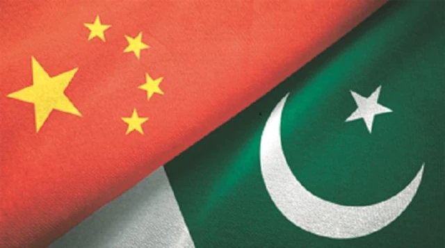 China and Pakistan Flags