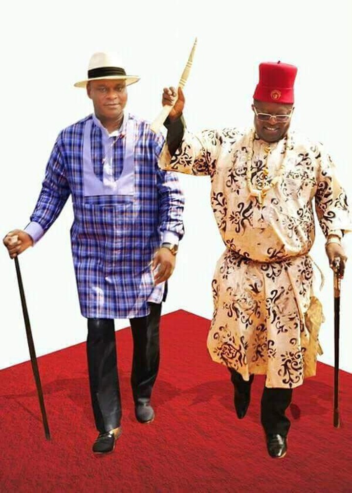 From Left to Right; Governor Dave Umahi and Deputy Kelechi Igwe