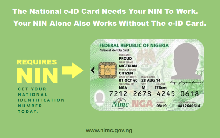 National e-ID Card Requires National Identification Number (NIN)