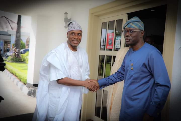 Rt Hon. Chibuike Rotimi Amaechi and Lagos State Governor Babajide Sanwo-Olu