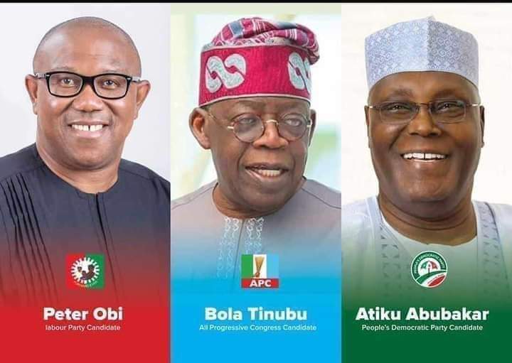 Nigeria’s Top Presidential Flag-Bearers for 2023 Election - Peter Obi, Bola Ahmed Tinubu, and Atiku Abubakar