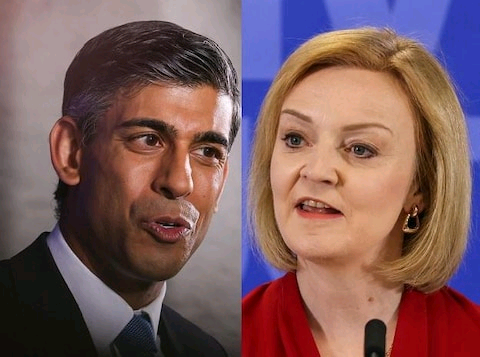 Rishi Sunak and Liz Truss