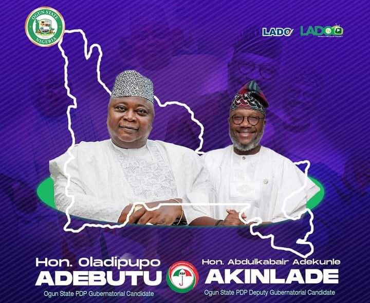 Breaking: Ladi Adebutu remains the Authentic Candidate of Ogun PDP 1 Hon Ladi Adebutu and his Deputy Hon Adekunle Akinlade
