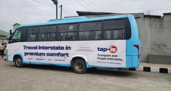 TAPIS ad on a BRT bus