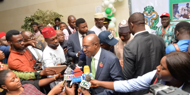 Emefiele-Reporters