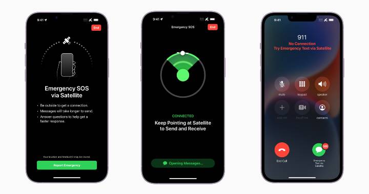 Apple Emergency SOS via satellite on the iPhone 14