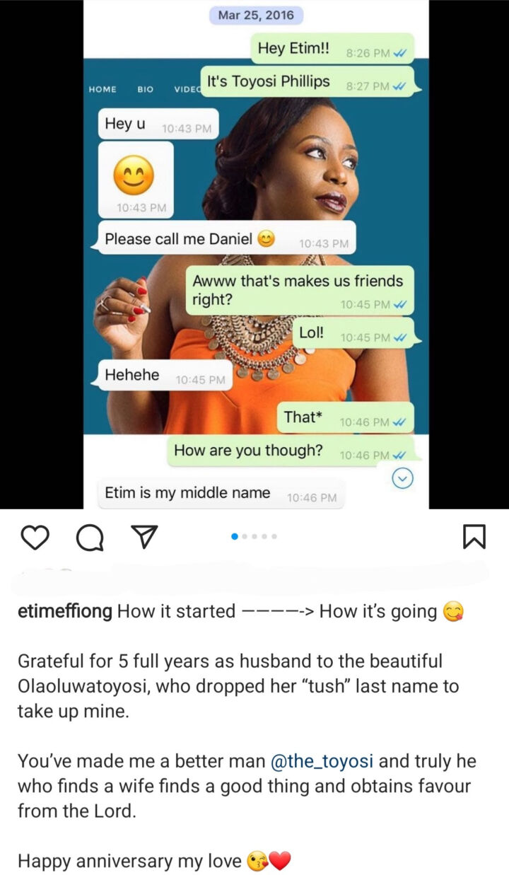 Daniel Etim Effiong and his wife