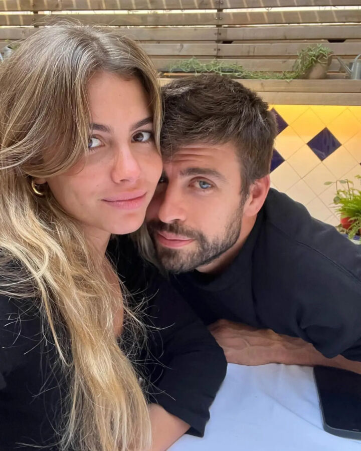 Gerard Pique and Clara