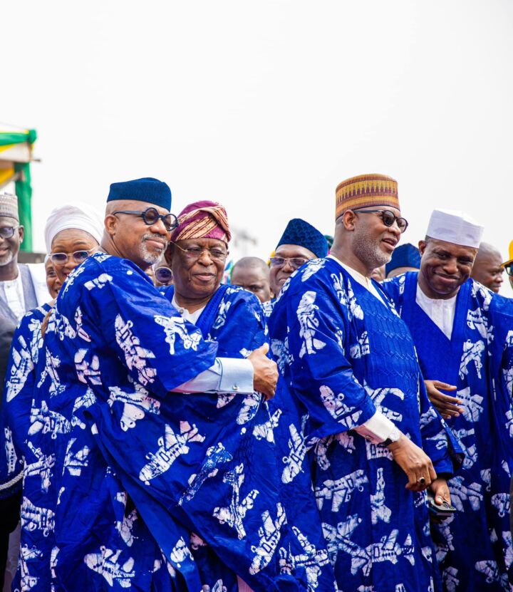 Governor Dapo Abiodun, Chief Olusegun Osoba, Hadi Sirika, Others at the Maiden flight event of Ogun Gateway International Agro Cargo Airport