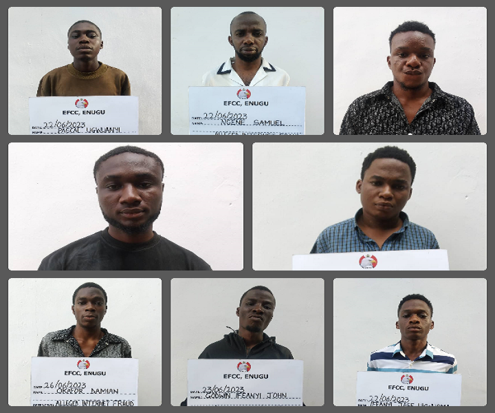 Faces of Internet Fraudsters Convicted In Anambra