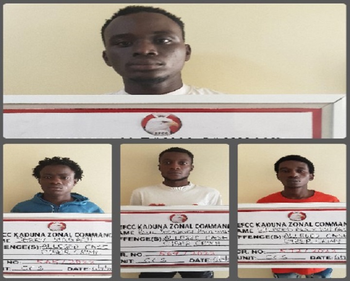 EFCC secures Conviction of Four Internet Fraudsters in Kaduna 1 Paul Tochukwu, Wilfred Alex, Jerry Magaji, and Gowon Titus