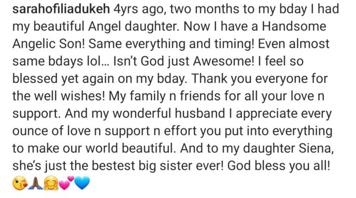 I Feel So Blessed To Birth A Son For My Husband – Sarah Ofili 1 Sarah Ofili