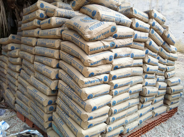 Bags of cement