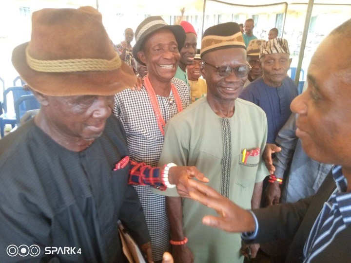 Mr Fegalo Nsuke and some Ogoni Chiefs