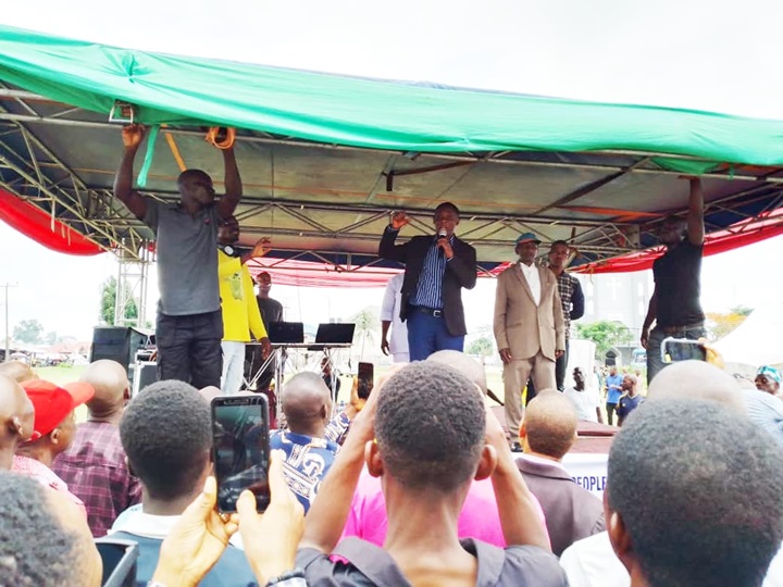 Mr Fegalo Nsuke at the MOSOP Congress and Rally