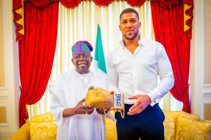 Anthony Joshua Uses Nigeria For Social Media Content – Efe Ajagba 1 Anthony Joshua and Tinubu