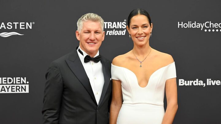 Bastian Schweinsteiger and his wife