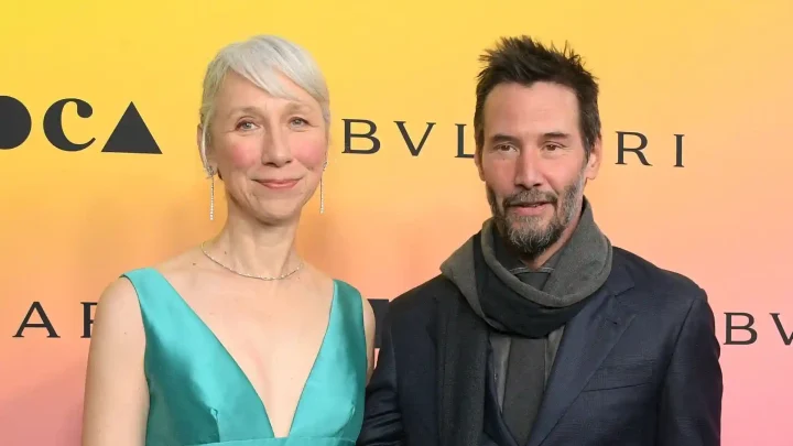Keanu Reeves and Alexandra Grant 