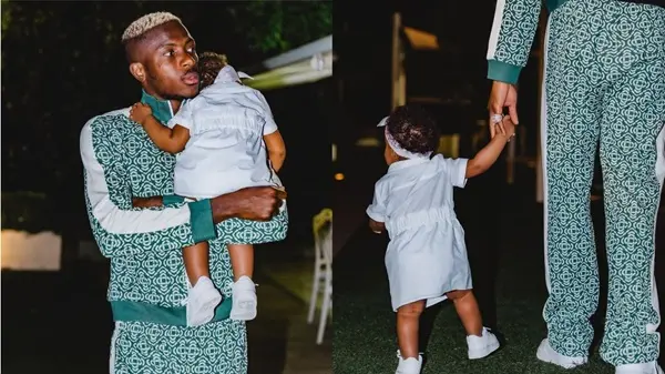 Osimhen and his daughter