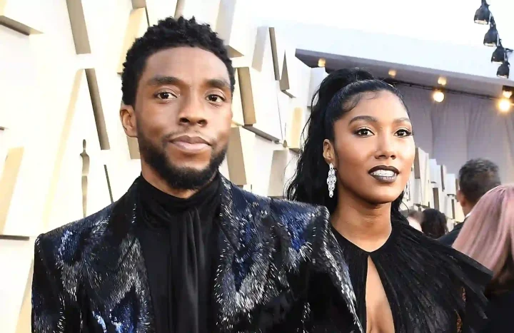Chadwick Boseman and his wife