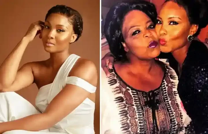 Osas Ighodaro and mother