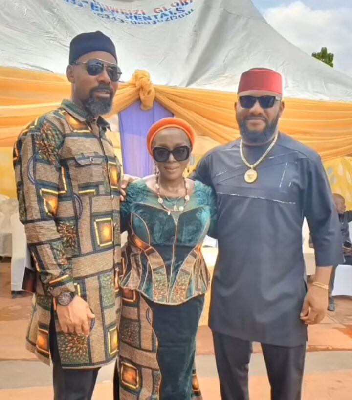 Rita Edochie, Yul Edochie and Linc Edochie